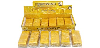 Squishy Goldbarren 13 cm - 1 Stück