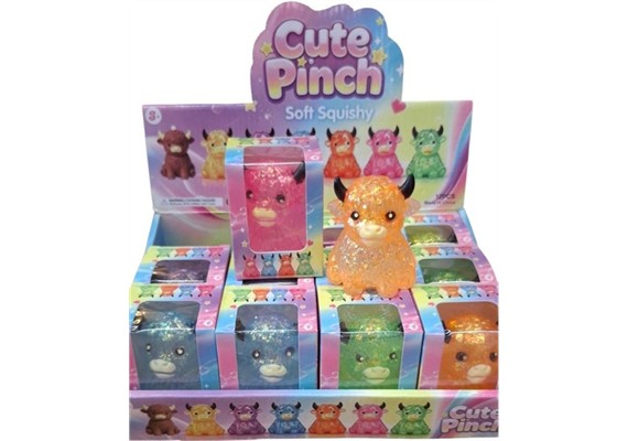 Squishy Hochlandrind Glitter 1 Stück assortiert