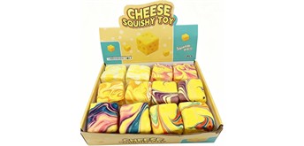 Squishy Käse 7 x 7 cm - 1 Stück assortiert
