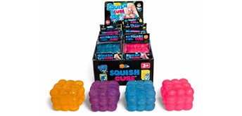 Squishy Würfel mit Luftblasen 1 Stück assortiert