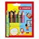Stabilo 5 Buntstifte woody 3in1 duo mit Spitzer