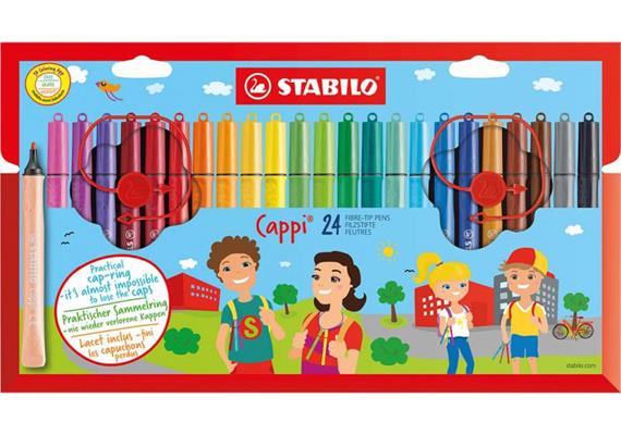 Stabilo - Filzstifte Cappi 24-er Etui