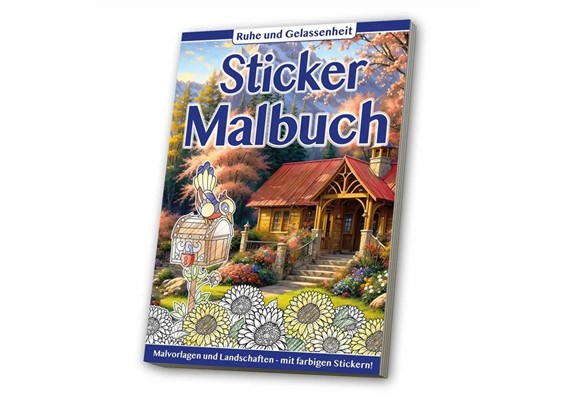 Sticker Malbuch Erwachsene Ruhe und Gelassenheit