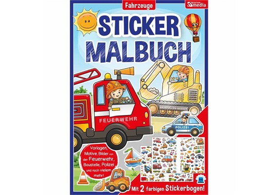 Sticker Malbuch Fahrzeuge