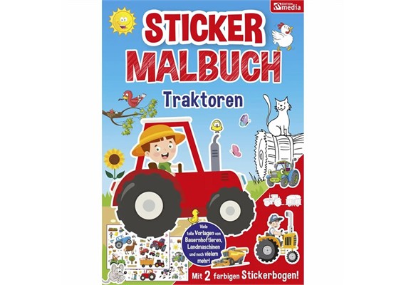 Sticker Malbuch Traktor