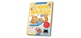Stickermalbuch Katzenkinder