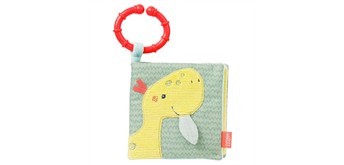 Stoffbuch Happy Dino ab 0 Monaten mehrfarbig 11 x 11 cm