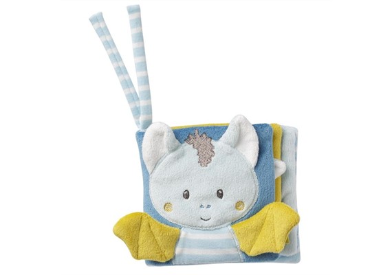 Stoffbuch Happy Fledermaus ab 0 Monaten mehrfarbig 11 x 11 cm