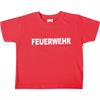 T-Shirt Feuerwehr rot, Grösse 104