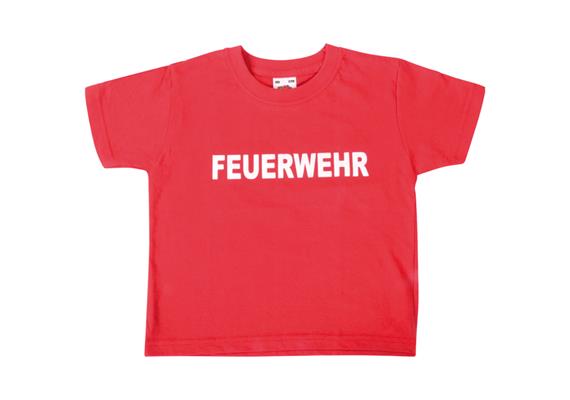 T-Shirt Feuerwehr rot, Grösse 104