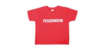 T-Shirt Feuerwehr rot, Grösse 104