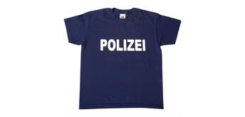 T-Shirt Polizei dunkelblau, Grösse 116