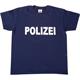 T-Shirt Polizei dunkelblau, Grösse 140