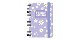 Tagesplaner für 12 Monate mit Spiralbindung - Small - 2027 - Daisy - lilac