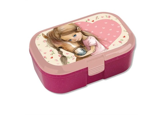 TapirElla 10591 Glitzer Lunchbox Pferdemädchen