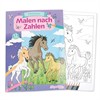 TapirElla 13057 Malbuch Malen nach Zahlen, Pferdeliebe