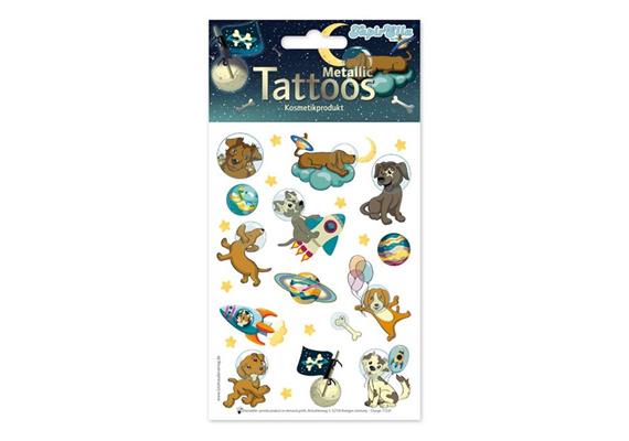 TapirElla 46103 Metallic Tattoo A6 - Space Dogs