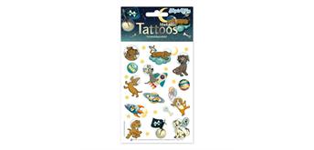 TapirElla 46103 Metallic Tattoo A6 - Space Dogs