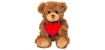 Teddy Hermann 91330 Teddy mit Herz braun 20 cm
