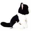 Teddy Hermann 91843 Katze sitzend schwarz-weiss 20 cm | Bild 2