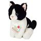 Teddy Hermann 91843 Katze sitzend schwarz-weiss 20 cm