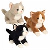 Teddy Hermann 91844 Plüsch Katzen 20 cm 1 Stück assortiert