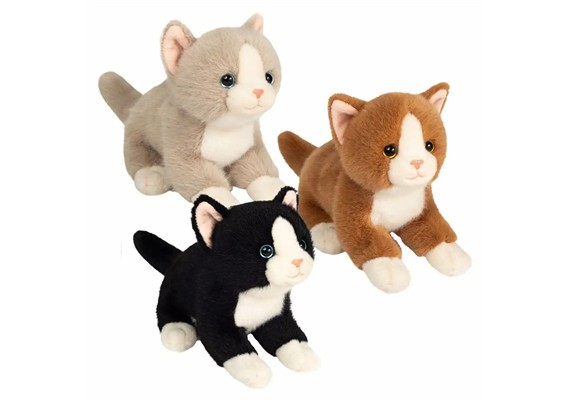 Teddy Hermann 91844 Plüsch Katzen 20 cm 1 Stück assortiert