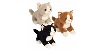 Teddy Hermann 91844 Plüsch Katzen 20 cm 1 Stück assortiert