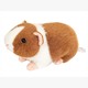 Teddy Hermann 92665 Meerschweinchen hellbraun-weiss 19 cm