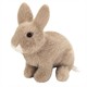 Teddy Hermann 93737 Hase sitzend grau 20 cm