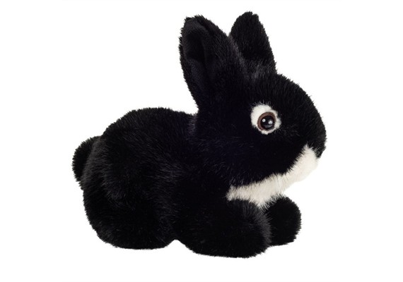 Teddy Hermann 93740 Hase sitzend schwarz 17 cm
