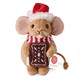 Teddy Hermann 94605 Weihnachtsmaus mit Lebkuchen 11 cm