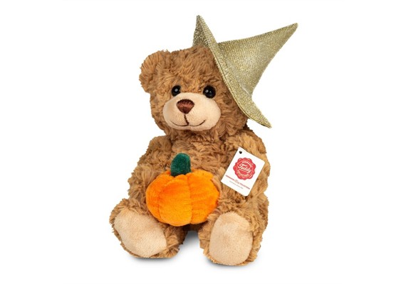Teddy Hermann 94611 Halloween Teddy mit Kürbis 20 cm