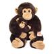 Teddy Hermann Schimpanse mit Baby 40 cm