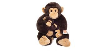 Teddy Hermann Schimpanse mit Baby 40 cm