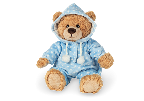 Teddy Hermann Schlafanzugbär blau 30 cm