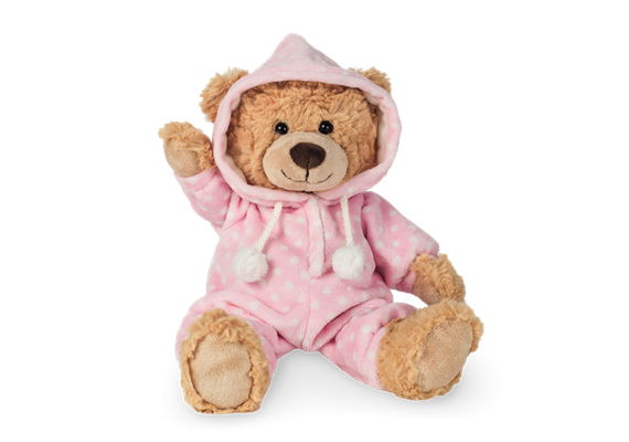 Teddy Hermann Schlafanzugbär rosa 30 cm