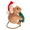 Teddy Hermann Weihnachtsmaus mit Tannenbaum braun 11 cm | Bild 2