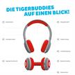 tigerbuddies - Kinder - Kopfhörer - Happy Red | Bild 3