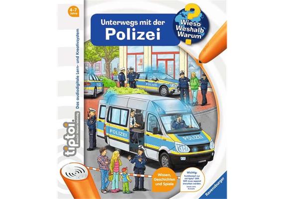 Tiptoi Buch 32922 - Unterwegs mit der Polizei