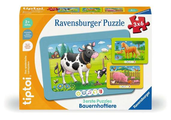 tiptoi® 3 erste Puzzles: Bauernhoftiere