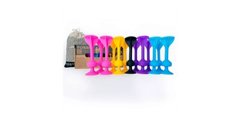 Tossit - Saugnapf-Darts - Family Pack pink / lila / hellblau / gelb