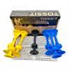 Tossit - Saugnapf-Darts - Set für 2 Spieler Blau-Gelb
