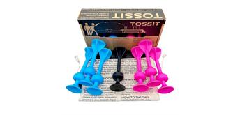 Tossit - Saugnapf-Darts - Set für 2 Spieler Pink-Blau
