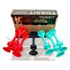 Tossit - Saugnapf-Darts - Set für 2 Spieler Rot-Cyan