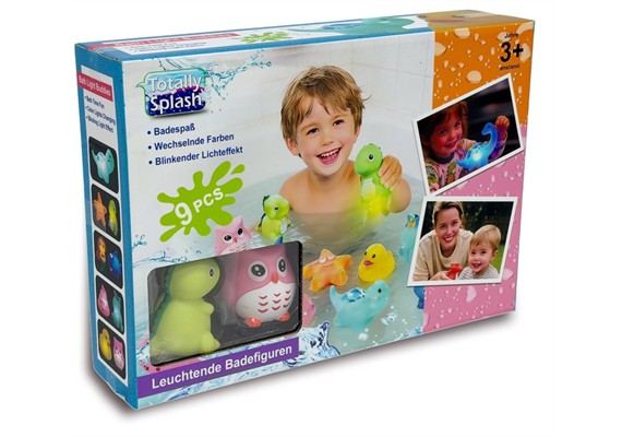 Totally Splash 81552 Leuchtende Badefiguren 9 Stück