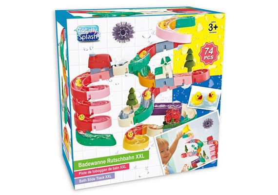 Totally Splash 82238 Badewanne Rutschbahn XXL 74 Teile