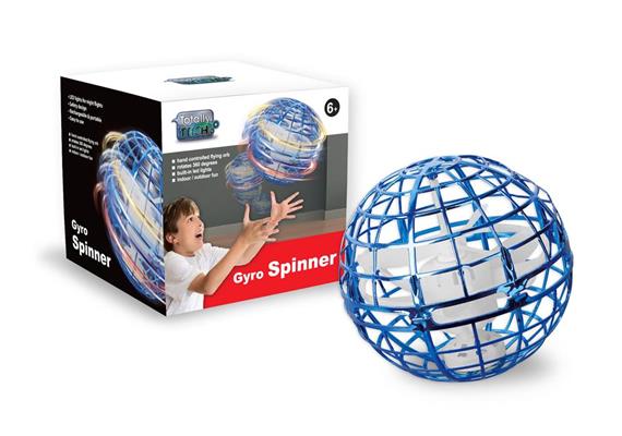 Totally Tech Gyro Spinner Flying Ball blau
