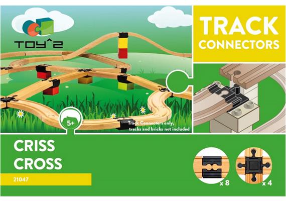Track Connectors - Schienenverbinder - Kreuzung mit Verbinder