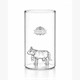 Trauffer 0603 Wasserglas mit Trauffer Kuh Switzerland 350ml
